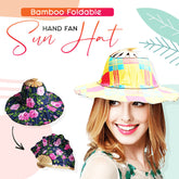 Bamboo Foldable Hand Fan Sun Hat 🔥Buy 2 Free Shipping