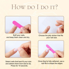 30 PCS Handcrafted Almond Press-On Nails Set