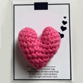Cute Crocheted Heart Gift with Inspirational Card