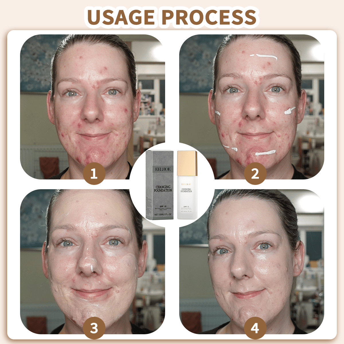 🎁Christmas Sale 49% Off🎉Colour Changing Mature Skin Foundation