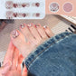 14 Sheets Square Press on Toenails-2