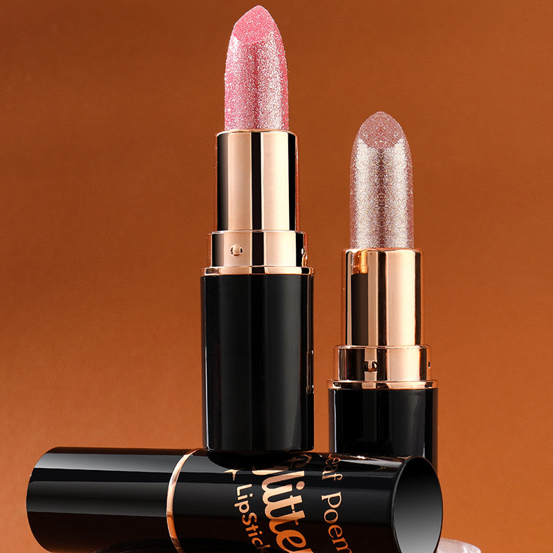 Waterproof & Moisturizing Glitter Lipstick