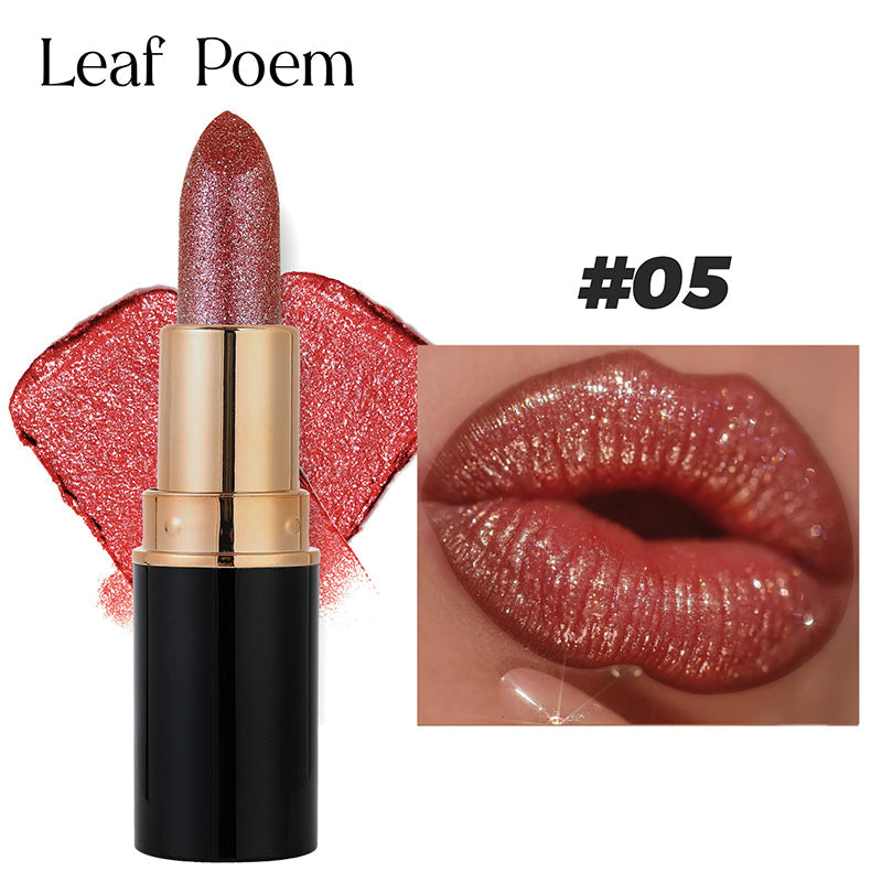 Waterproof & Moisturizing Glitter Lipstick