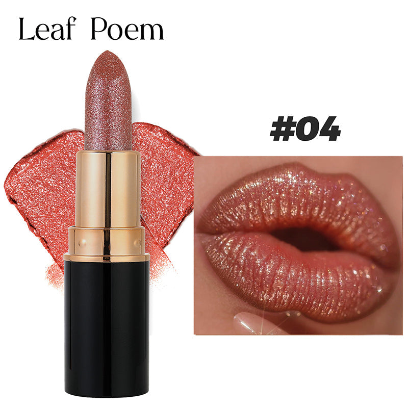 Waterproof & Moisturizing Glitter Lipstick
