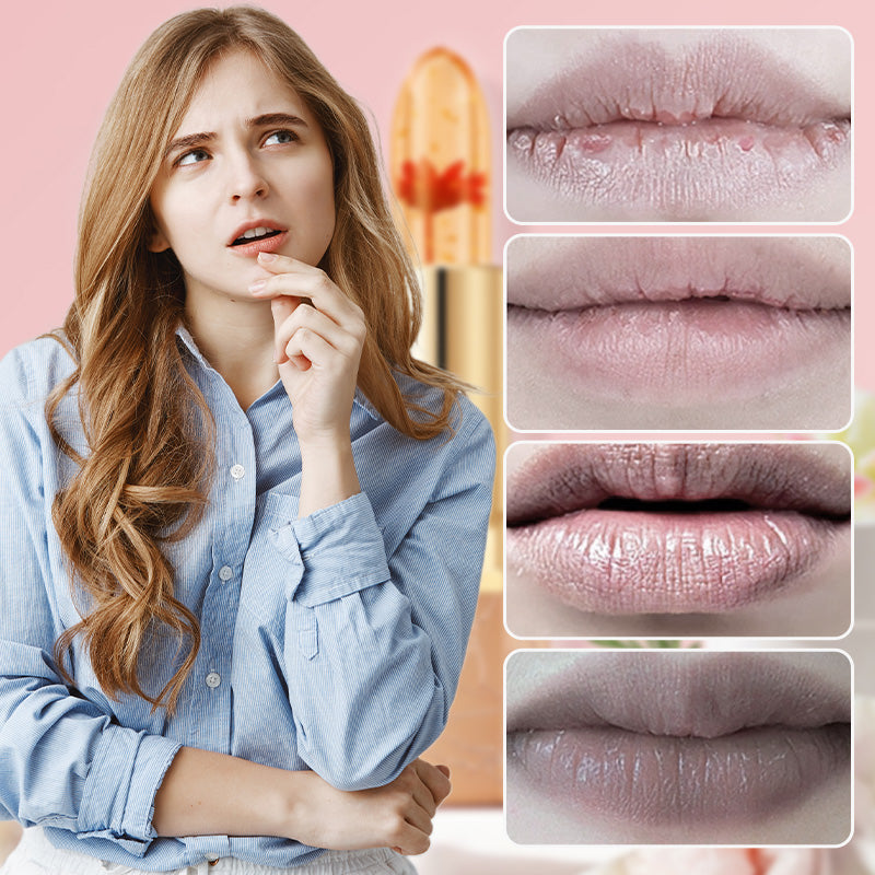 Crystal Flower Temperature Color Change Jelly Lipstick