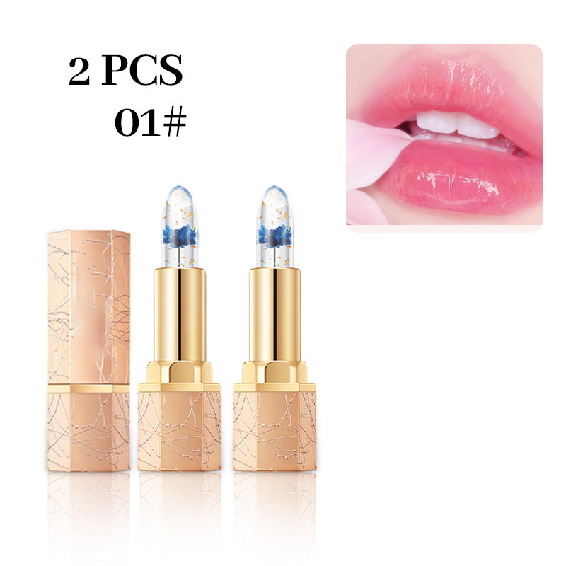 Crystal Flower Temperature Color Change Jelly Lipstick