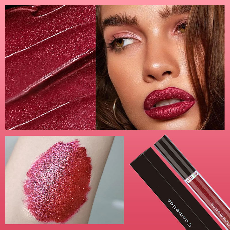 Glitter Skull Waterproof Long-Lasting Liquid Lipstick