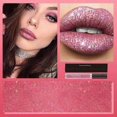 Glitter Skull Waterproof Long-Lasting Liquid Lipstick