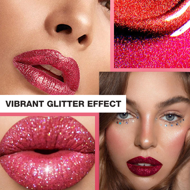 Glitter Skull Waterproof Long-Lasting Liquid Lipstick