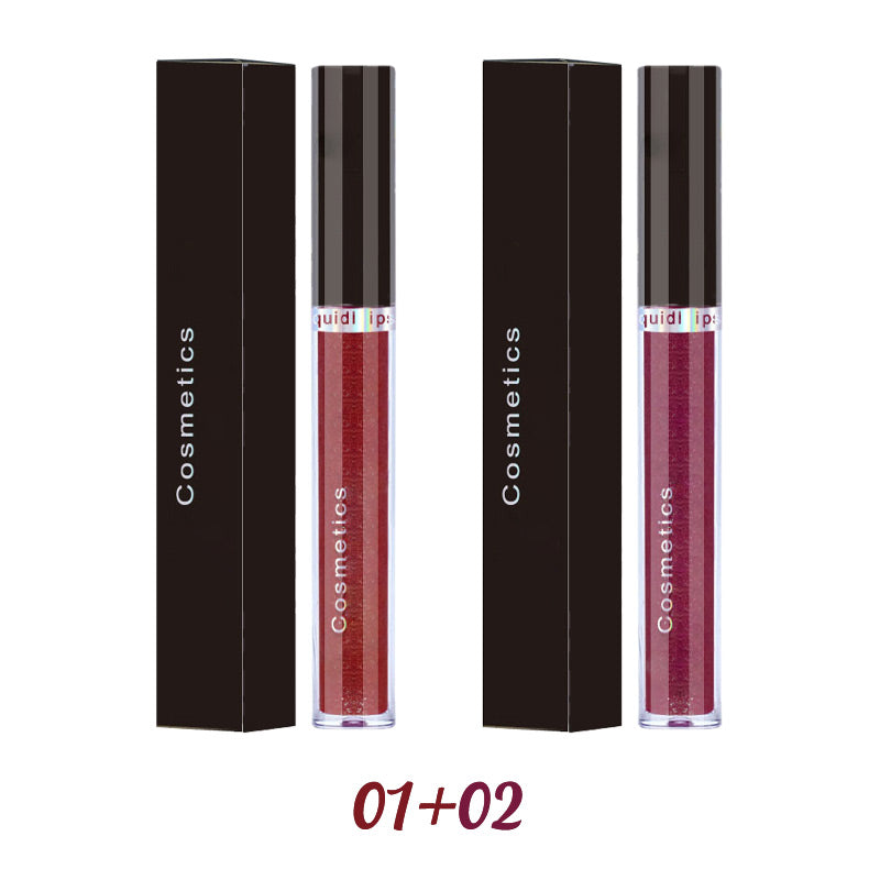 Glitter Skull Waterproof Long-Lasting Liquid Lipstick