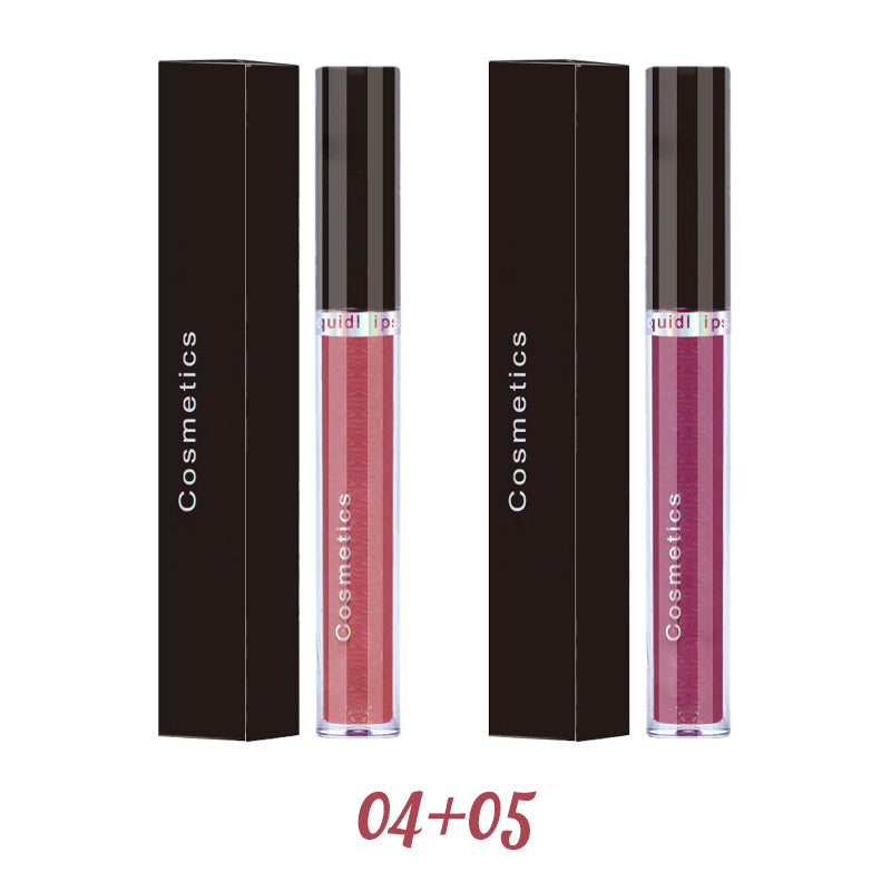 Glitter Skull Waterproof Long-Lasting Liquid Lipstick