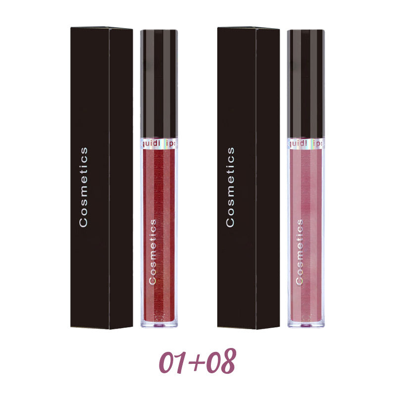 Glitter Skull Waterproof Long-Lasting Liquid Lipstick