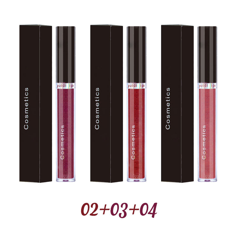 Glitter Skull Waterproof Long-Lasting Liquid Lipstick