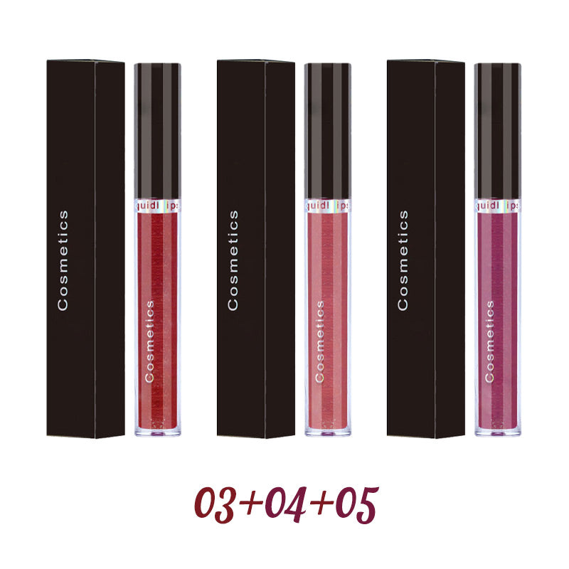 Glitter Skull Waterproof Long-Lasting Liquid Lipstick