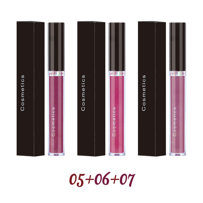 Glitter Skull Waterproof Long-Lasting Liquid Lipstick