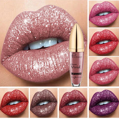 🔥Last Day Sale  55% OFF - Diamond Lip Gloss Matte To Glitter Liquid Lipstick🎁