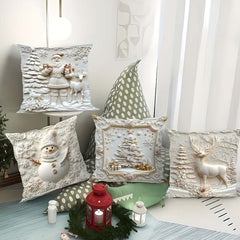 Elegant Christmas Decorative Pillow Covers