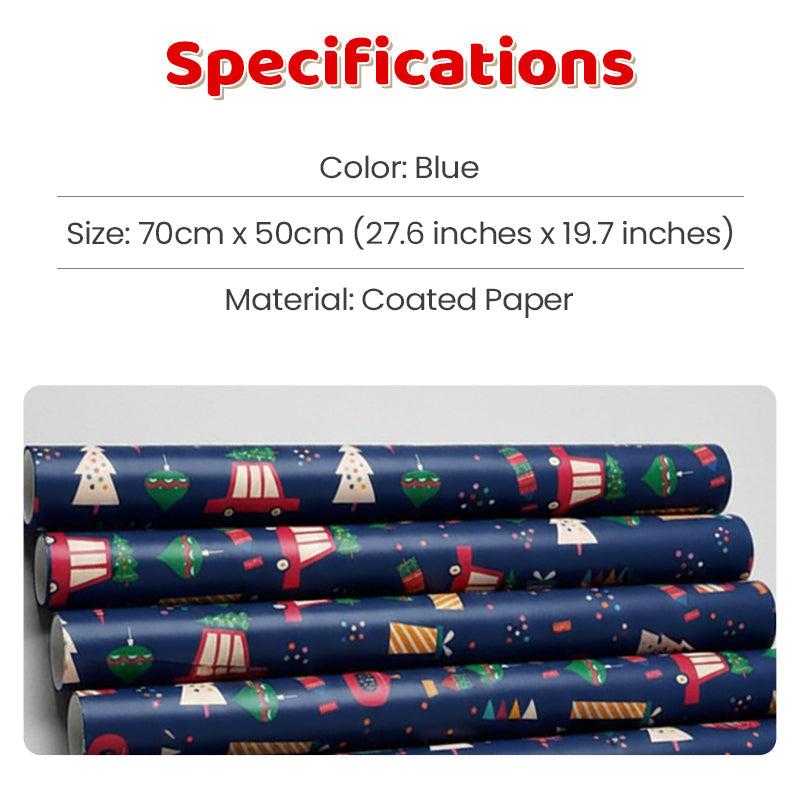 70*50cm Christmas Gift Wrapping Paper Sheet