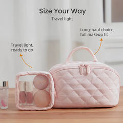 Large Capacity Portable Makeup Bag with Handle